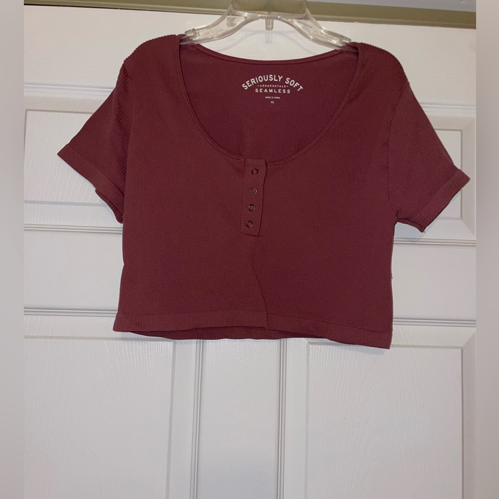 Aeropostale Ribbed Crop Top